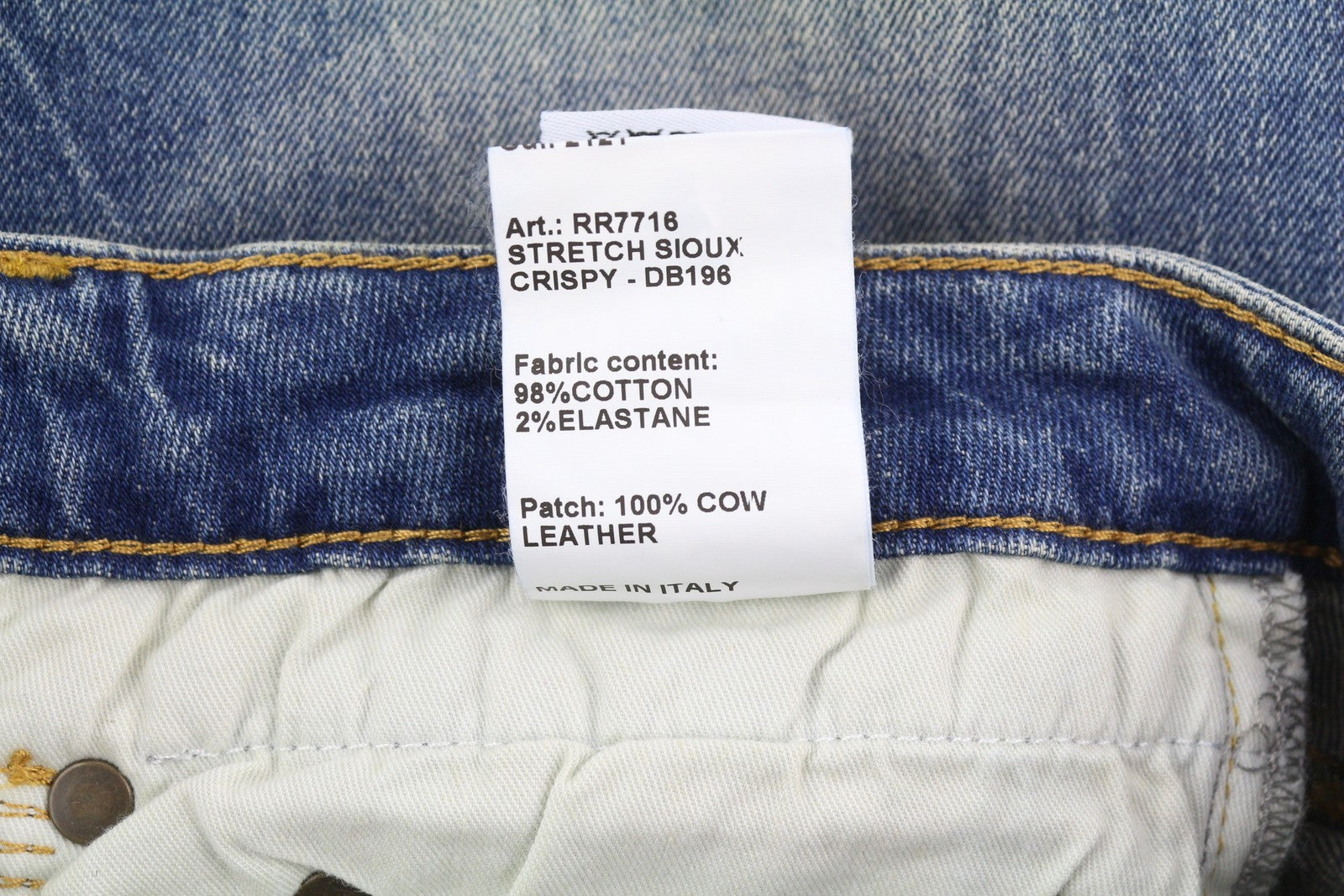 R13 Boy Straight Women Jeans 29 Cropped Ankle Washed Blue Kelly Stretch RRP€645