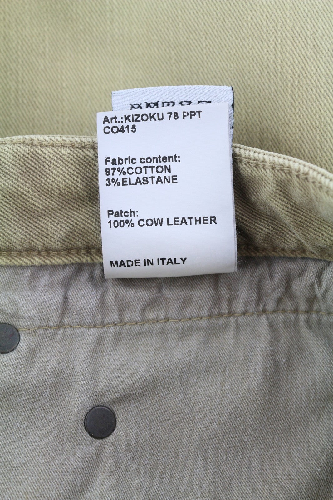 R13 Boy Straight Women Jeans 29 Washed Khaki Stretch Ankle Length Denim RRP€645