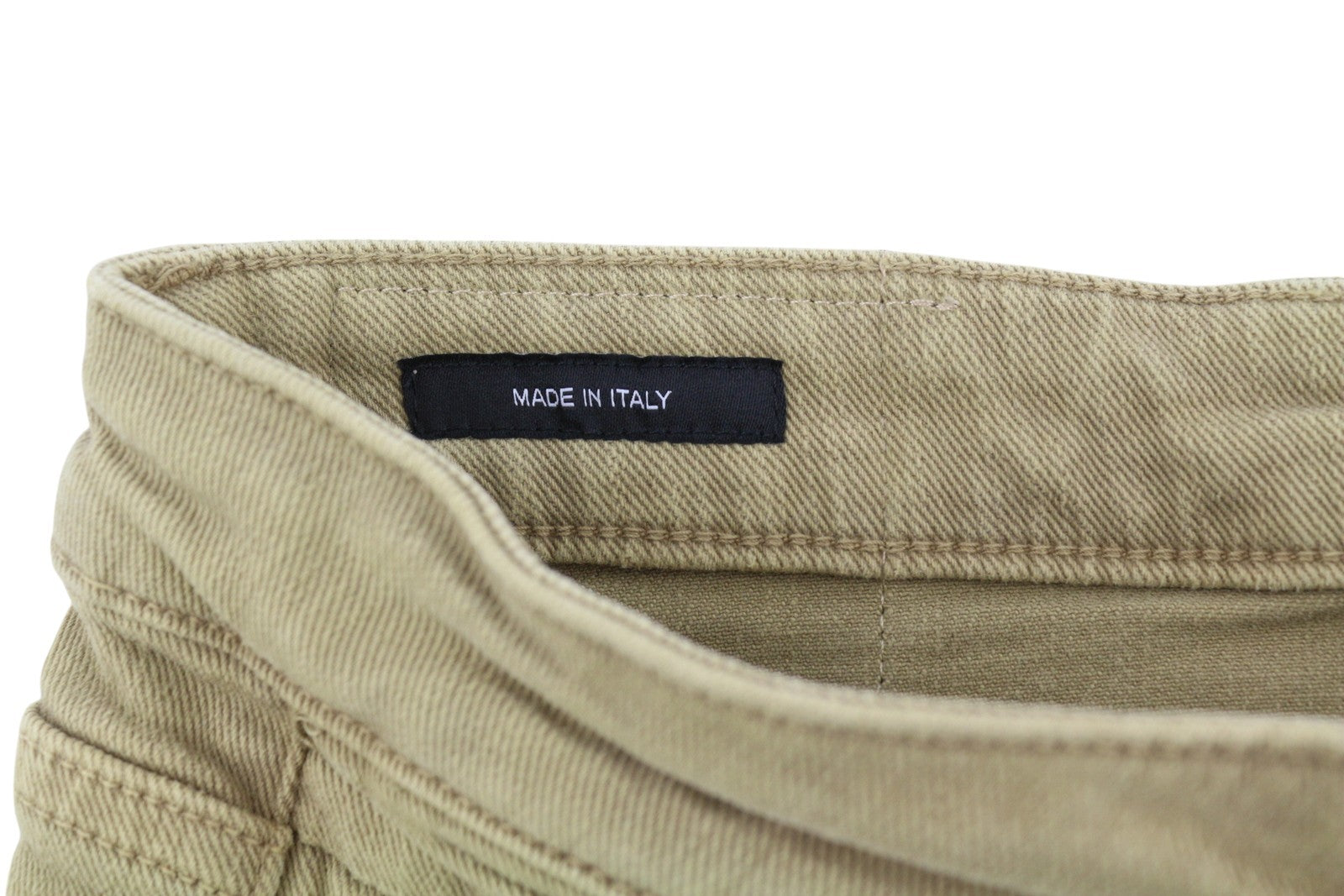 R13 Boy Straight Women Jeans 29 Washed Khaki Stretch Ankle Length Denim RRP€645