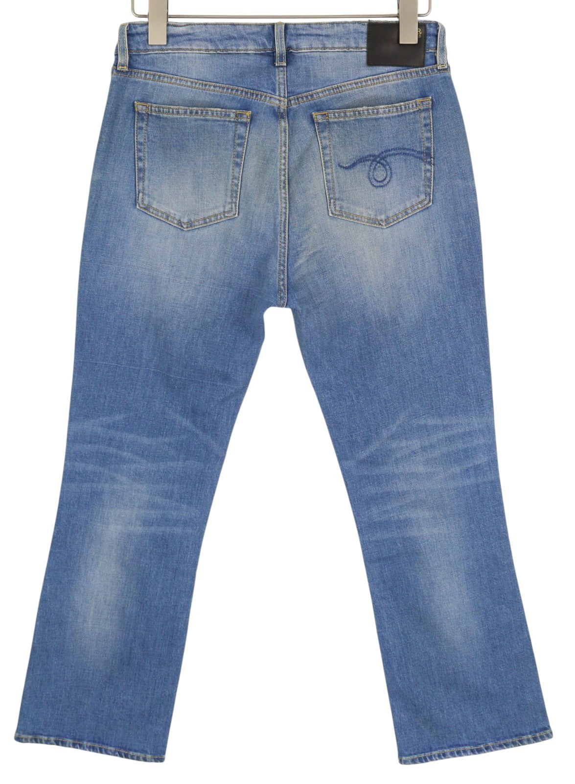 R13 Kick Women Jeans 30 Bootcut  Ankle Length Jasper Stretchy Washed RRP€695