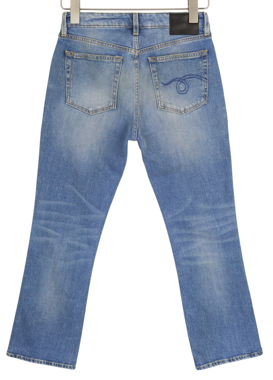 R13 Kick Women Jeans 27 Bootcut Fit Ankle Length Jasper Stretch Washed RRP€695