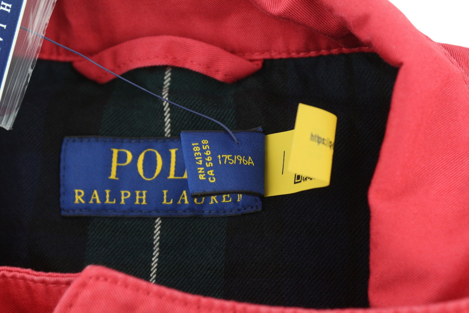 RALPH LAUREN Men Jacket M Red Garment-Dyed Windbreaker Lightweight RRP€350