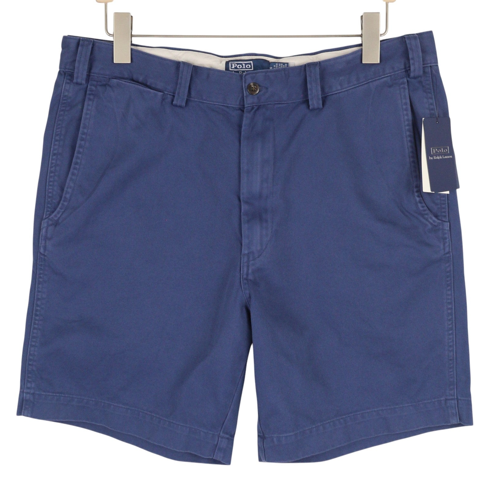 RALPH LAUREN Salinger Chino Relaxed Fit Men Shorts 36 Mid Blue RRP$212