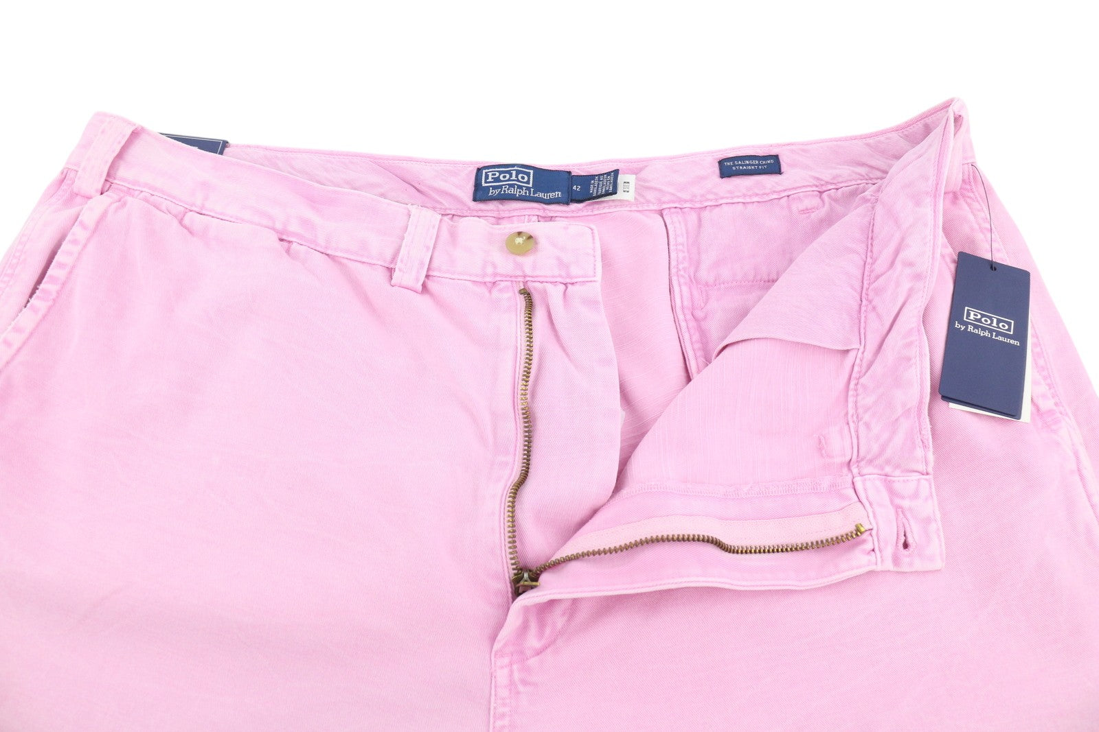 RALPH LAUREN Salinger Chino Straight Fit Men Shorts 42 Light Pink RRP€179