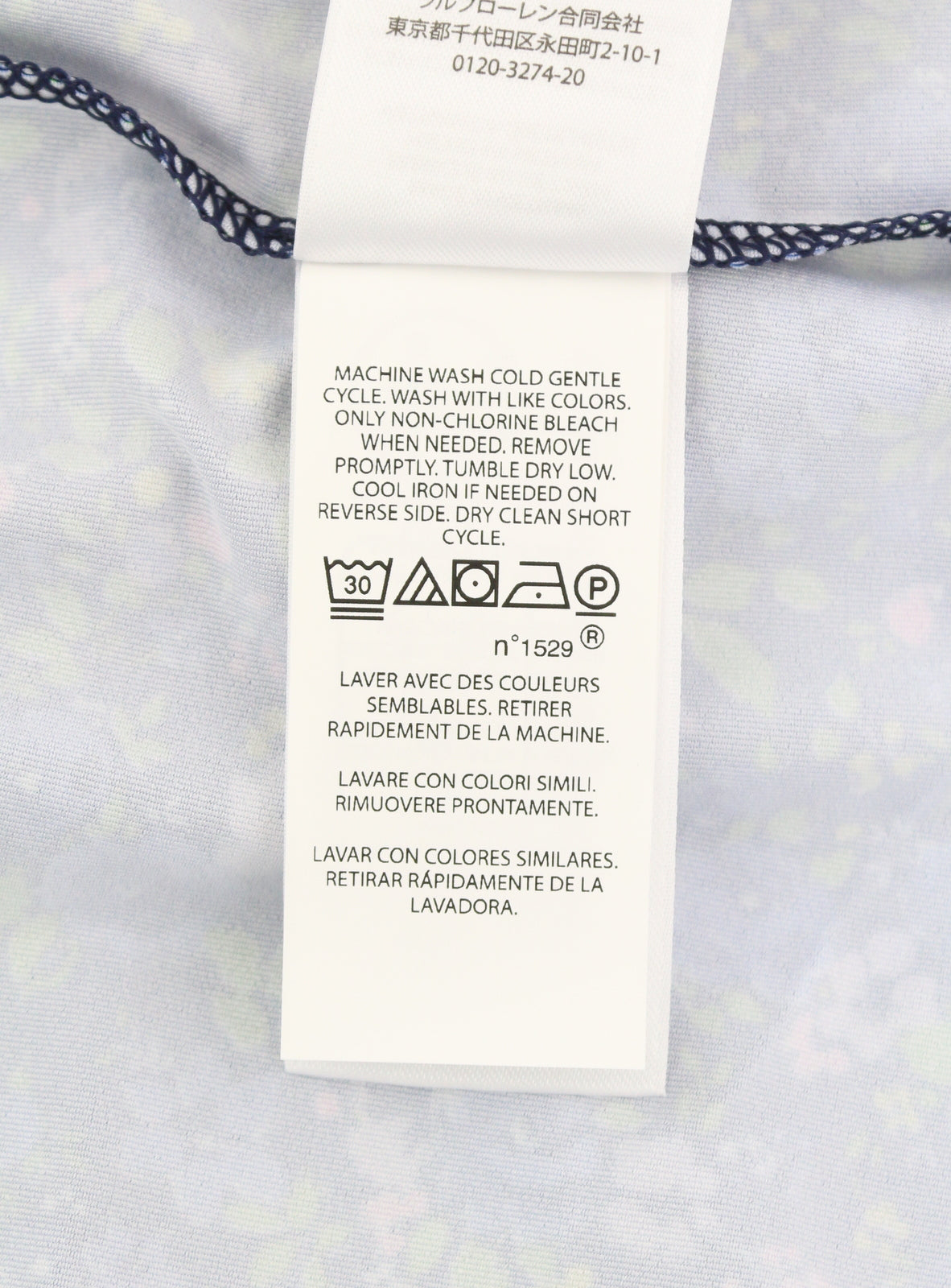 RLX RALPH LAUREN Golf Men T-Shirt L Short Sleeve Navy Multi Flower Print Polo