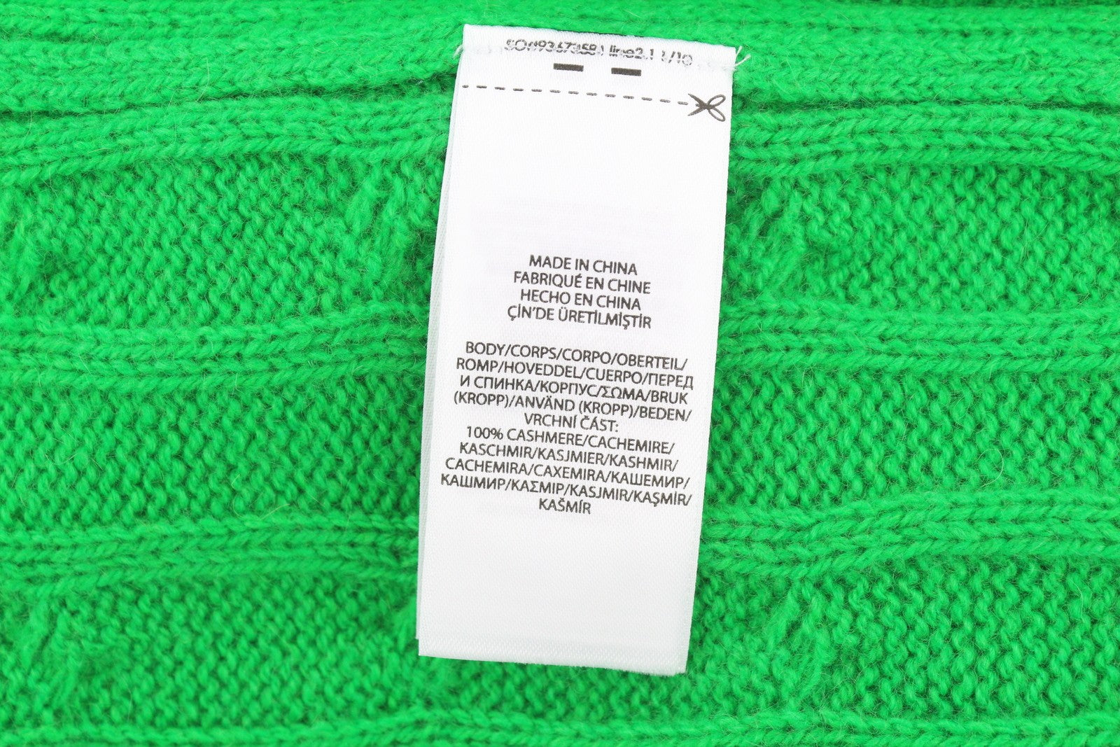 RALPH LAUREN Cashmere Men Jumper 2XL Green Pullover Cable Knit RRP€599