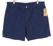 RALPH LAUREN Dungarees Men Shorts 38 Dark Blue Garment-Dyed Cotton Zip Fly