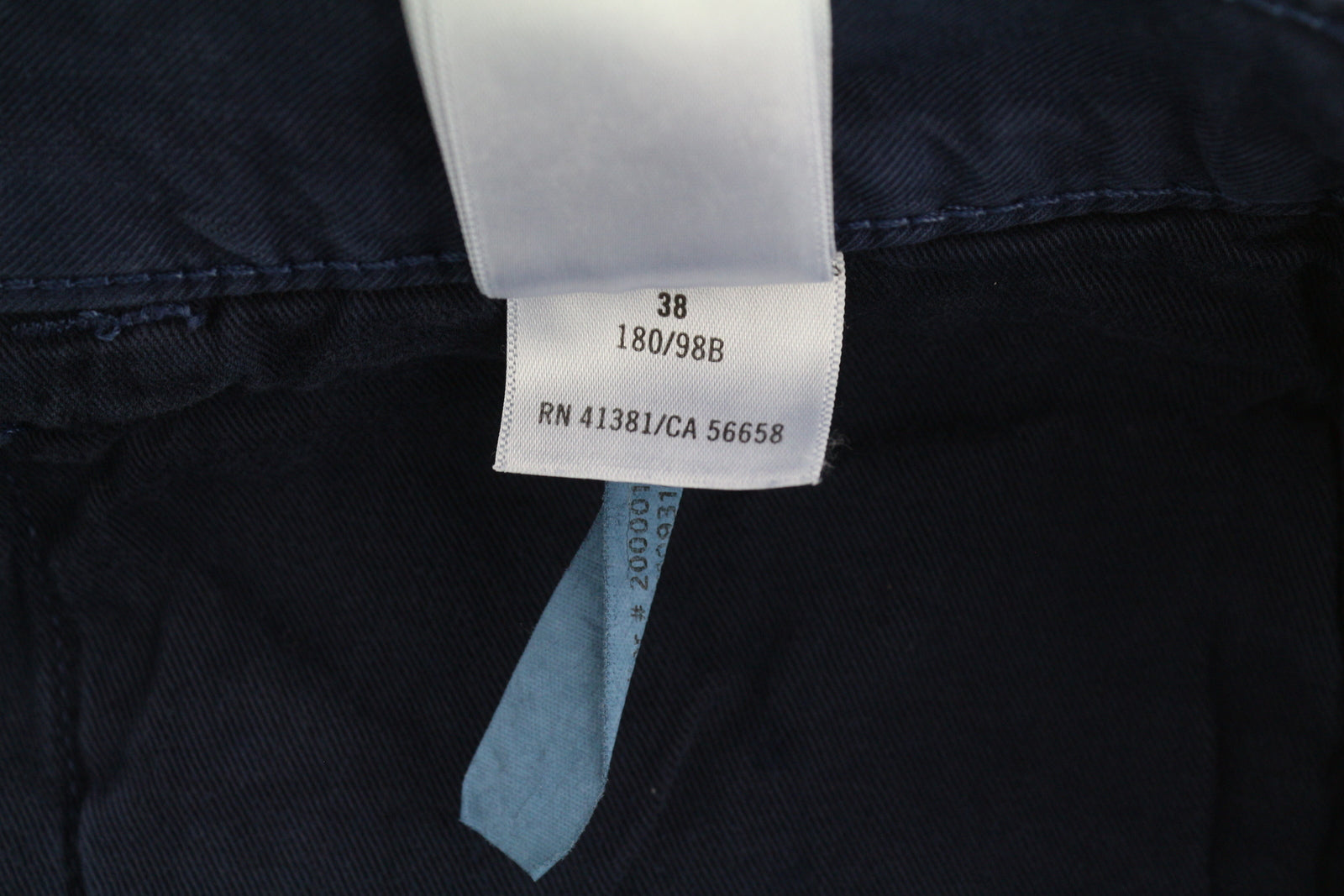 RALPH LAUREN Dungarees Men Shorts 38 Dark Blue Garment-Dyed Cotton Zip Fly