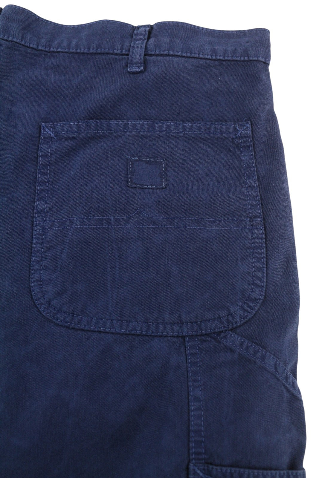 RALPH LAUREN Dungarees Men Shorts 38 Dark Blue Garment-Dyed Cotton Zip Fly