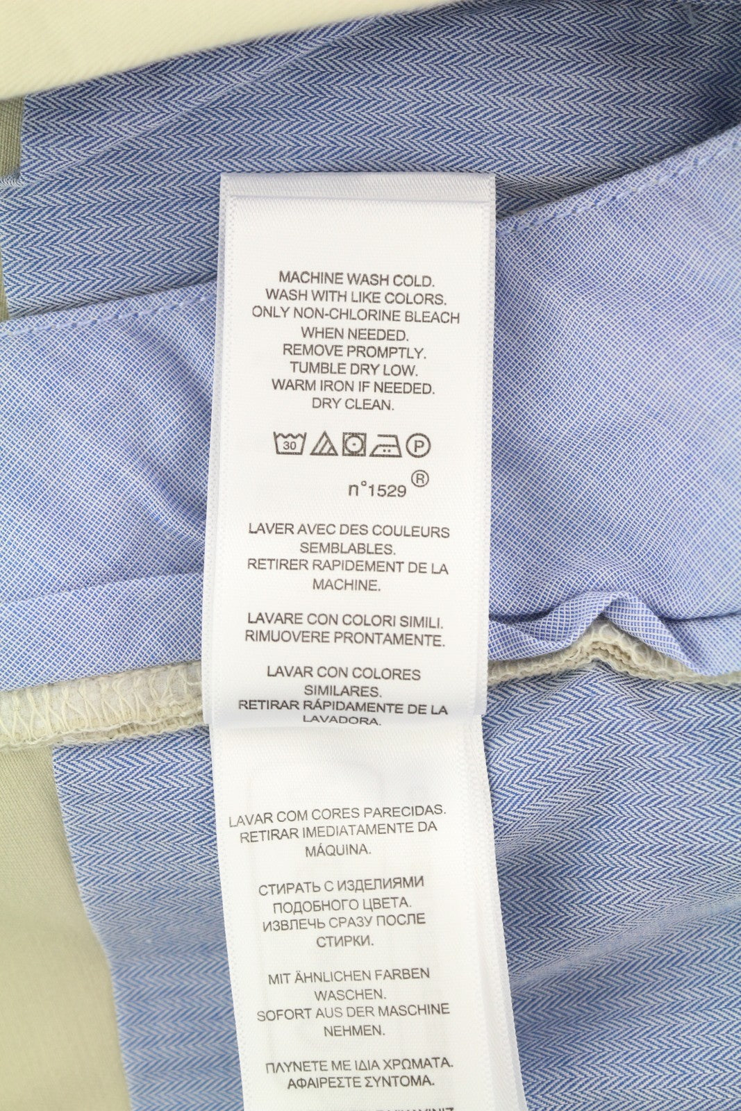 RALPH LAUREN Slim Stretch Men Shorts 38 Chino Beige Zip Fly Logo RRP€180