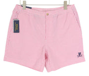 RALPH LAUREN Stretch Classic Fit Men Shorts L Chino Pink Pinstriped RRP€169