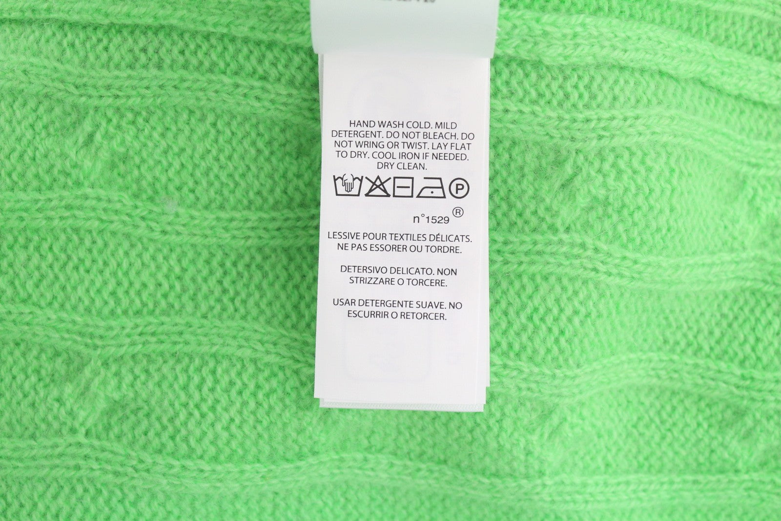 RALPH LAUREN Cashmere Men Jumper XL Green Pullover Cable-Knit Logo RRP€549