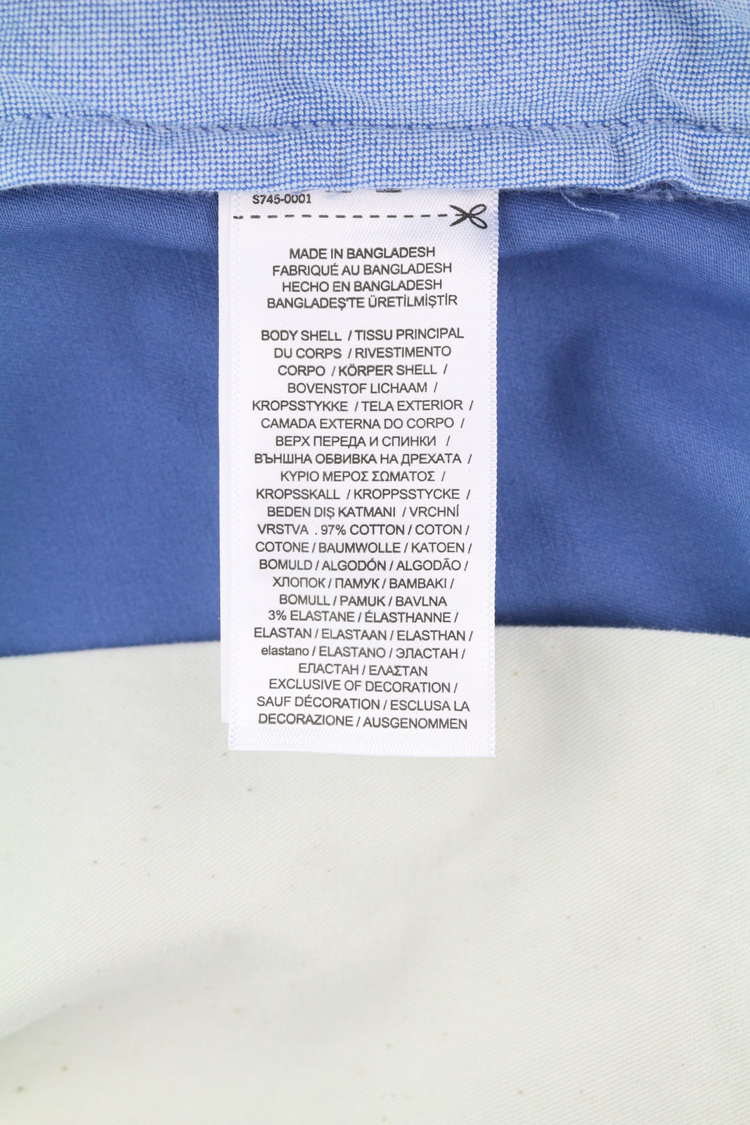 RALPH LAUREN Stretch Straight Fit Men Shorts 34 Chino Blue Zip RRP€160