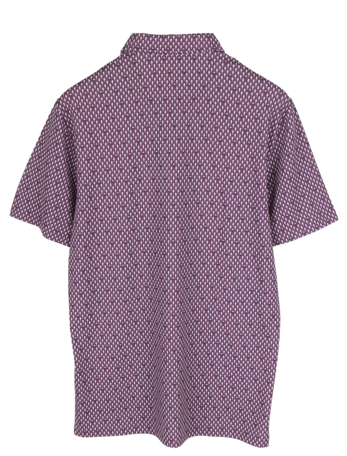 RLX RALPH LAUREN Golf Men T-Shirt S Purple Short Sleeve Patterned Polo Wicking