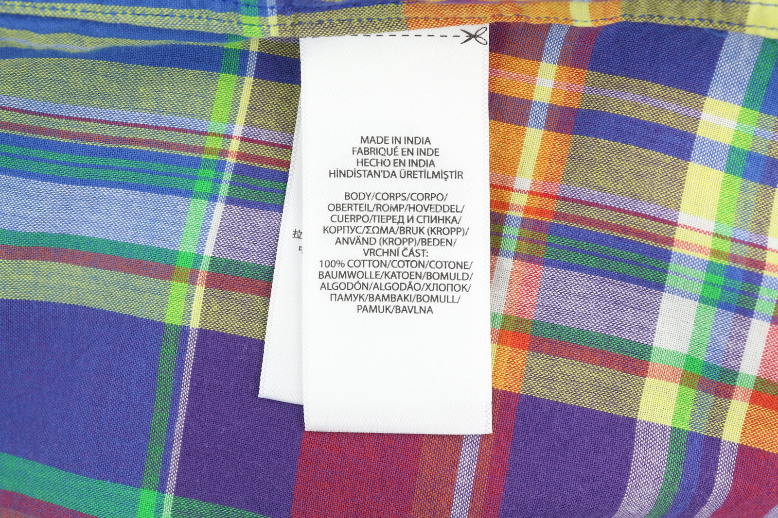 RALPH LAUREN Custom Fit Men Shirt XL Casual Plaid Pattern Button-Up RRP175