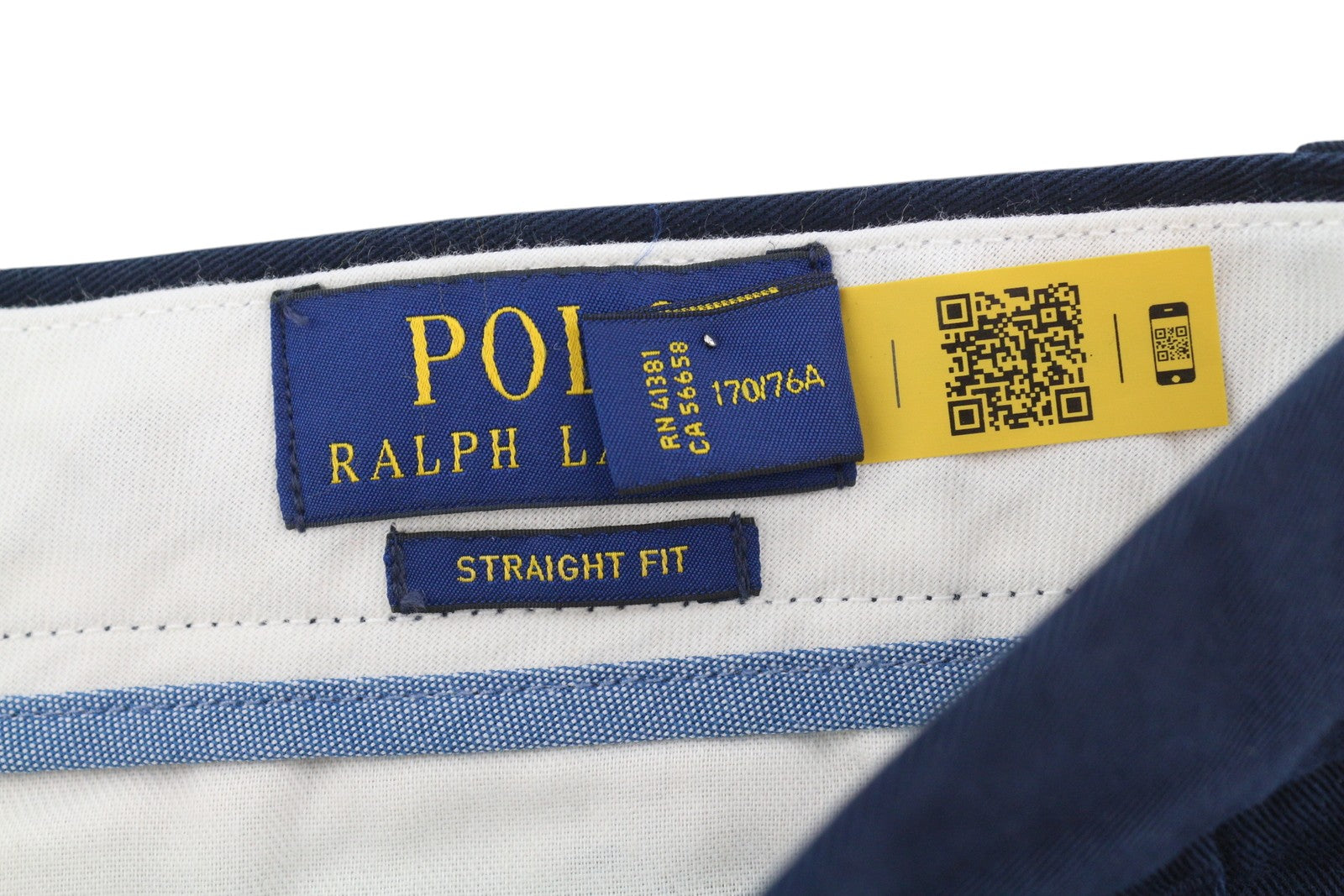 RALPH LAUREN Straight Fit Men Shorts 30 Dark Blue Chino Embroidered Logo