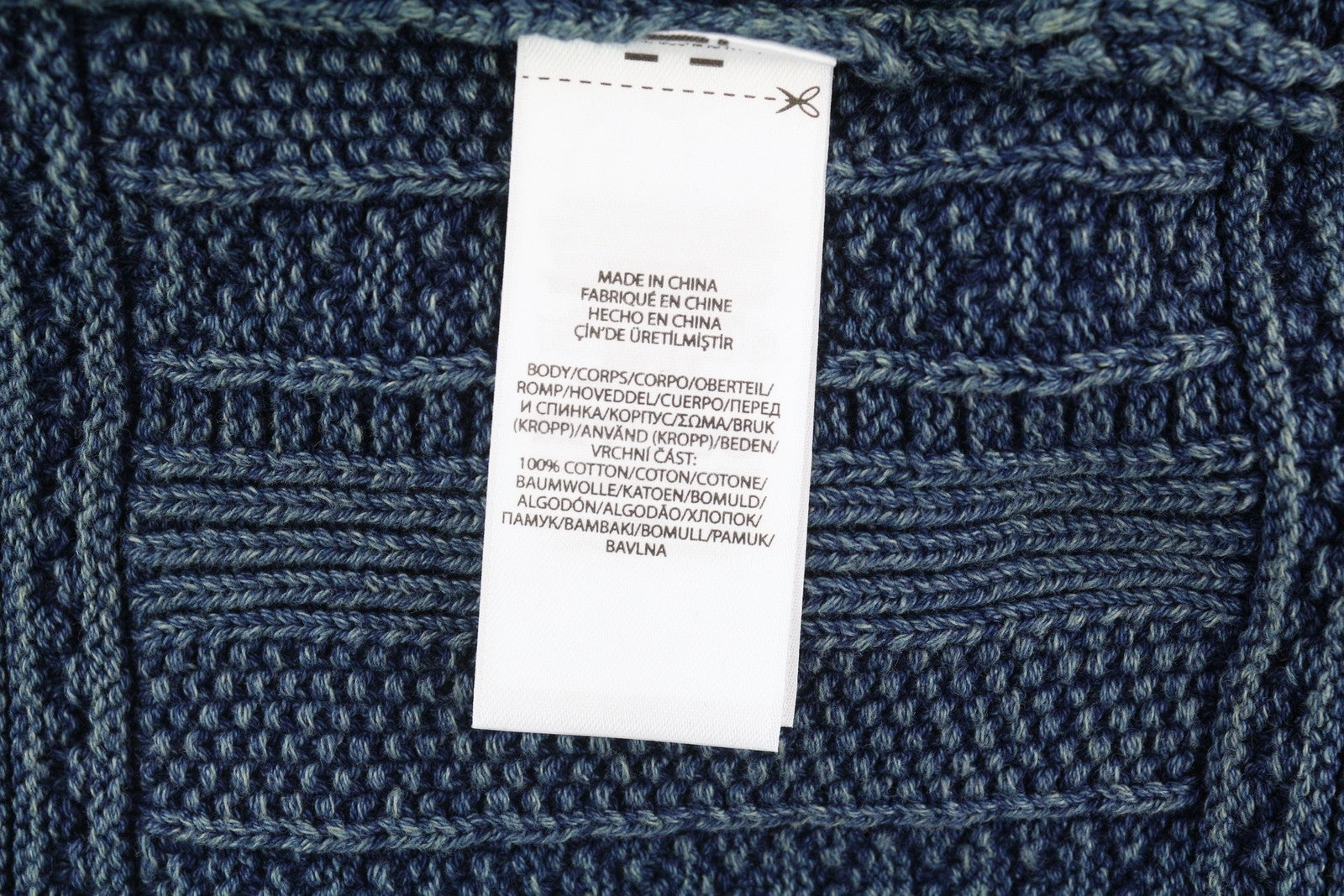 RALPH LAUREN Men Jumper M Cardigan Washed Blue Buttoned Pockets RRP€499