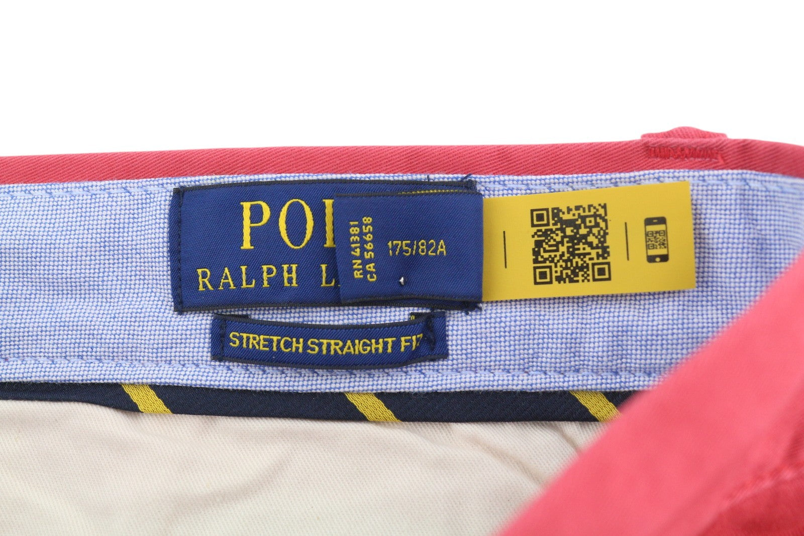 RALPH LAUREN Stretch Straight Fit Men Shorts 32 Red Bedford Chino RRP€150