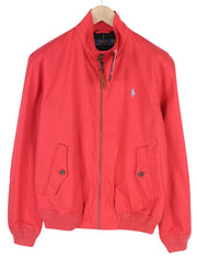 RALPH LAUREN Men Jacket S Red Garment-Dyed Windbreaker Lightweight RRP€350