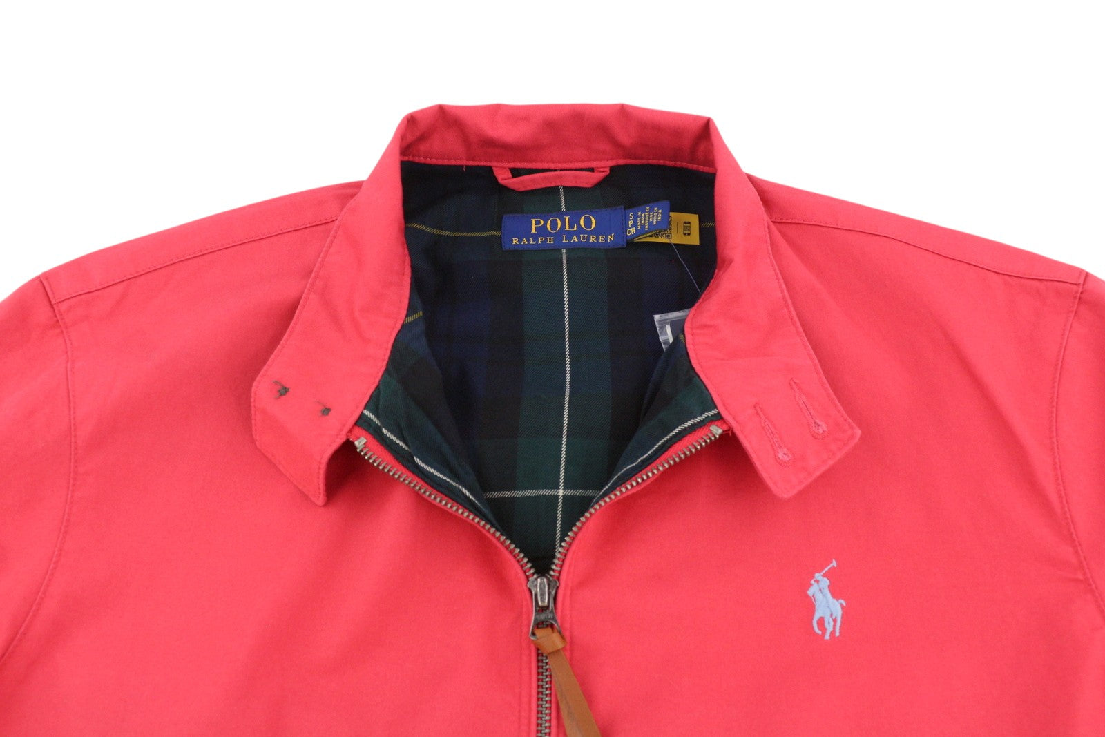 RALPH LAUREN Men Jacket S Red Garment-Dyed Windbreaker Lightweight RRP€350
