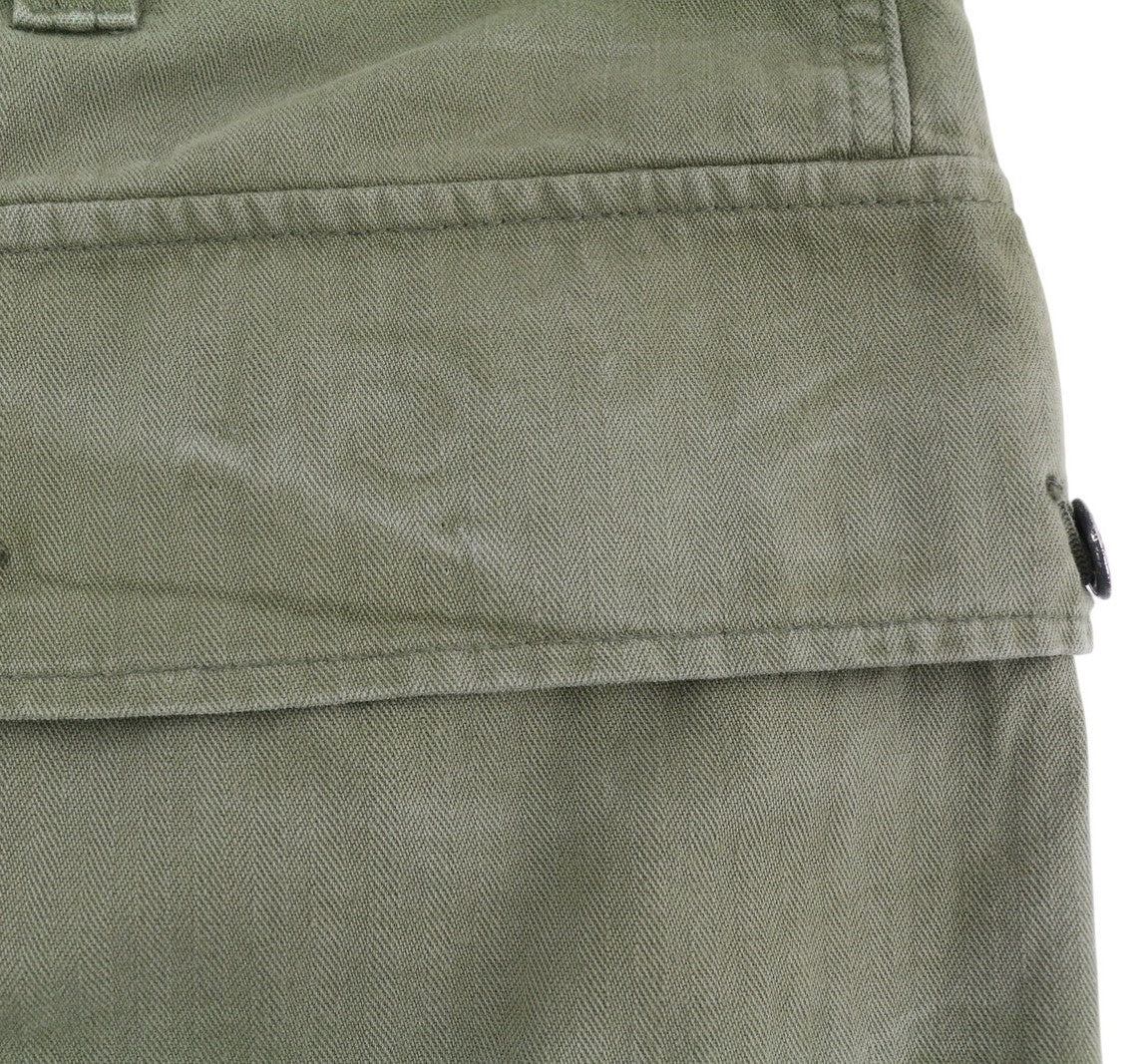 RALPH LAUREN Straight Fit Men Shorts 36 Washed Green Button Fly RRP€190