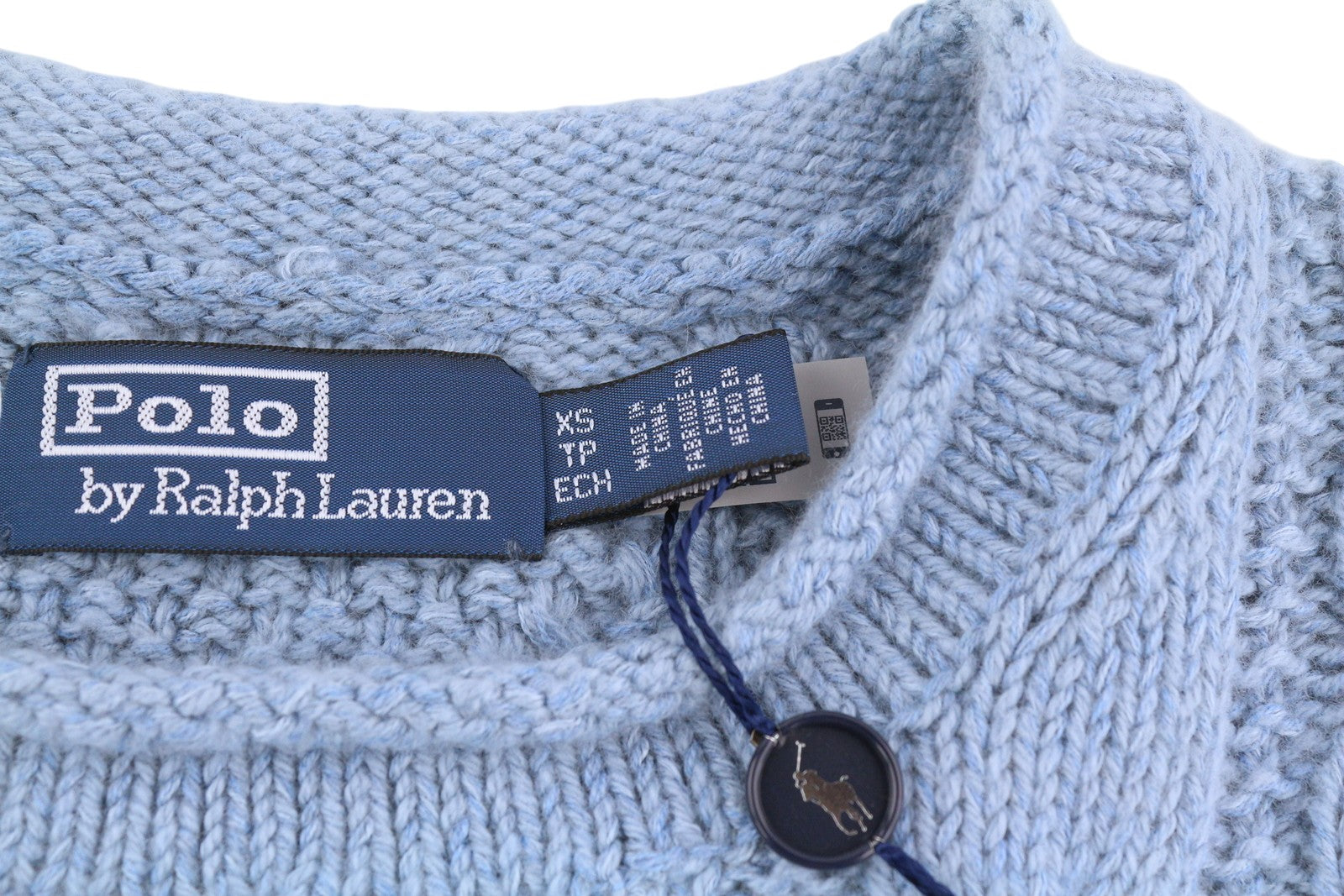 RLX RALPH LAUREN Men Jumper XS Blue Pullover Cashmere Linen Blend Cable RRP€421