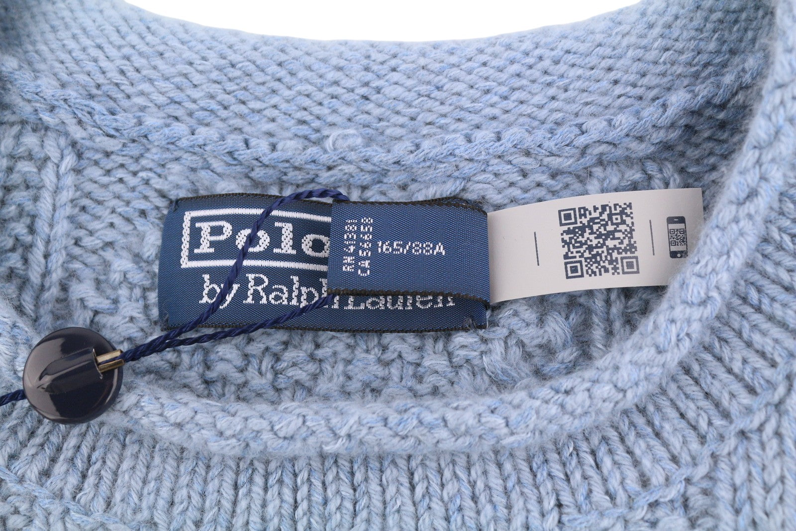 RLX RALPH LAUREN Men Jumper XS Blue Pullover Cashmere Linen Blend Cable RRP€421