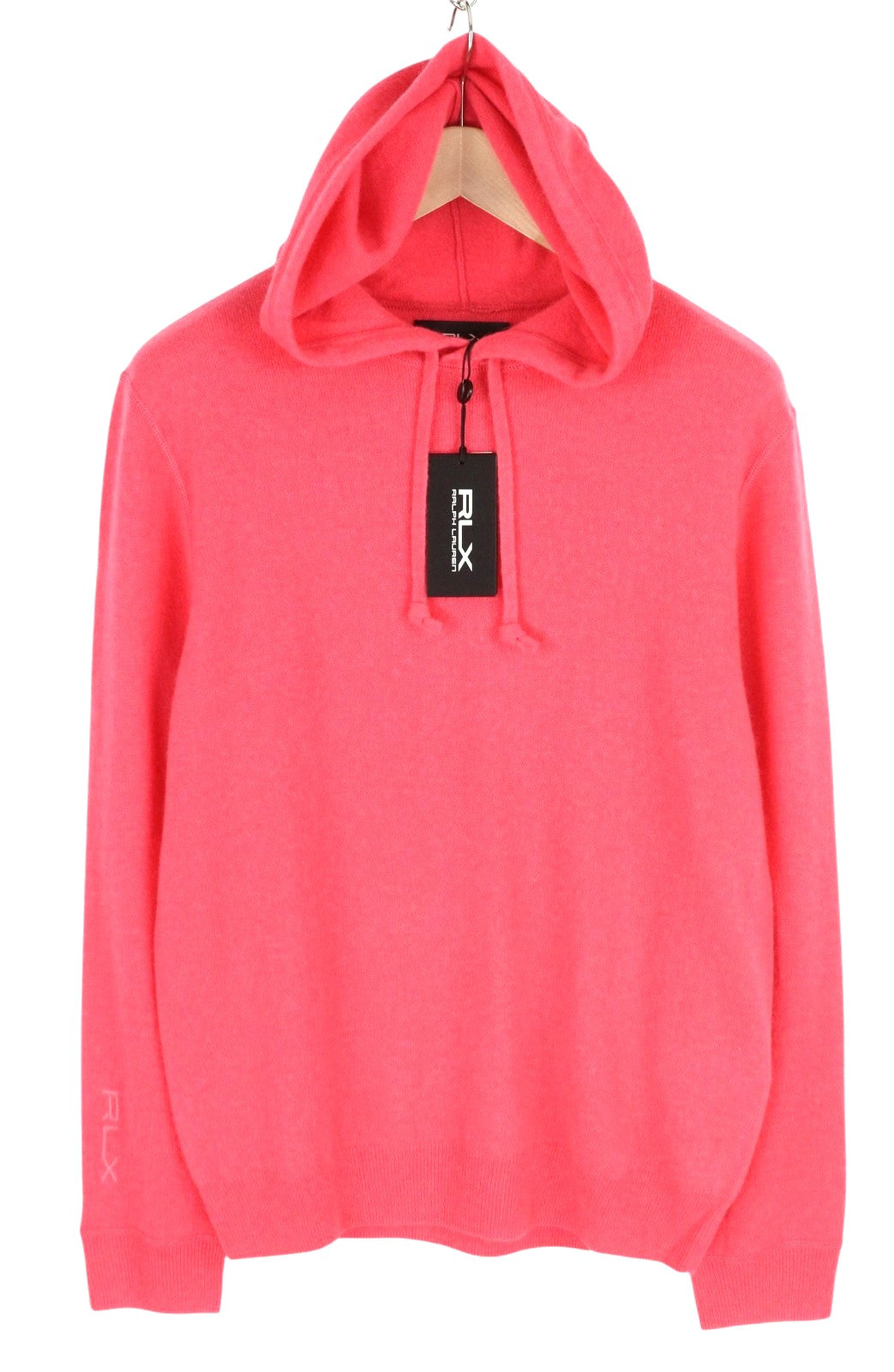 RLX RALPH LAUREN Golf Men Jumper M Salmon Cashmere Pullover Hooded Knit RRP€560