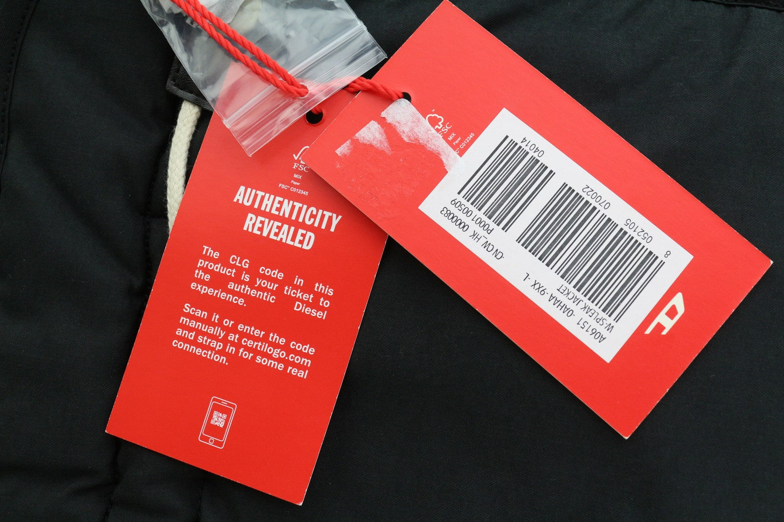 DIESEL W-Spleak Mens Jacket L Black Bomber Zip Lined Insulated RRP€325