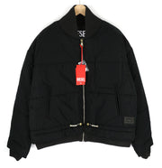 DIESEL W-Spleak Mens Jacket XL Black Bomber Zip Lined Insulated RRP€325