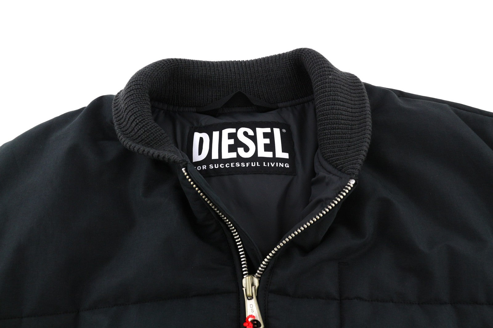 DIESEL W-Spleak Mens Jacket XL Black Bomber Zip Lined Insulated RRP€325
