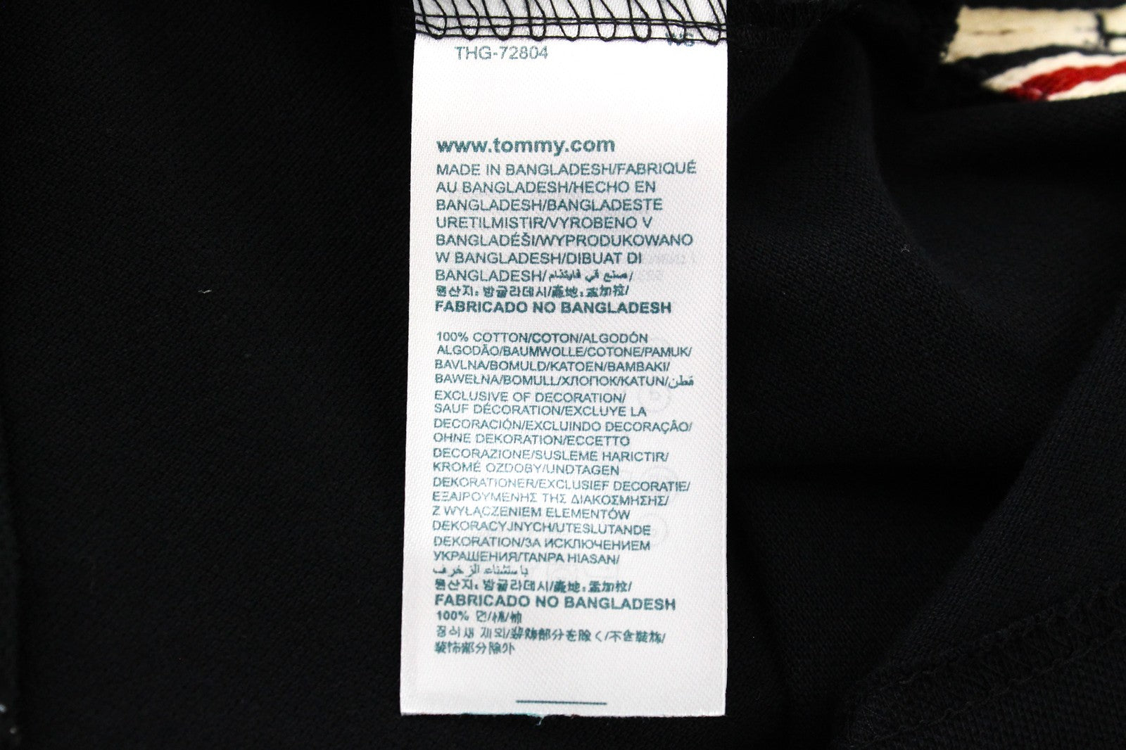 TOMMY HILFIGER Denim 2XL Men T-Shirt Polo Style Black Collared Logo Embroidered