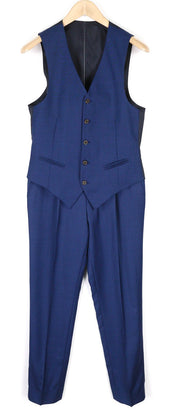 SUITSUPPLY Ferrara  Mens Suit UK32/UK34 Blue Wool 2in1