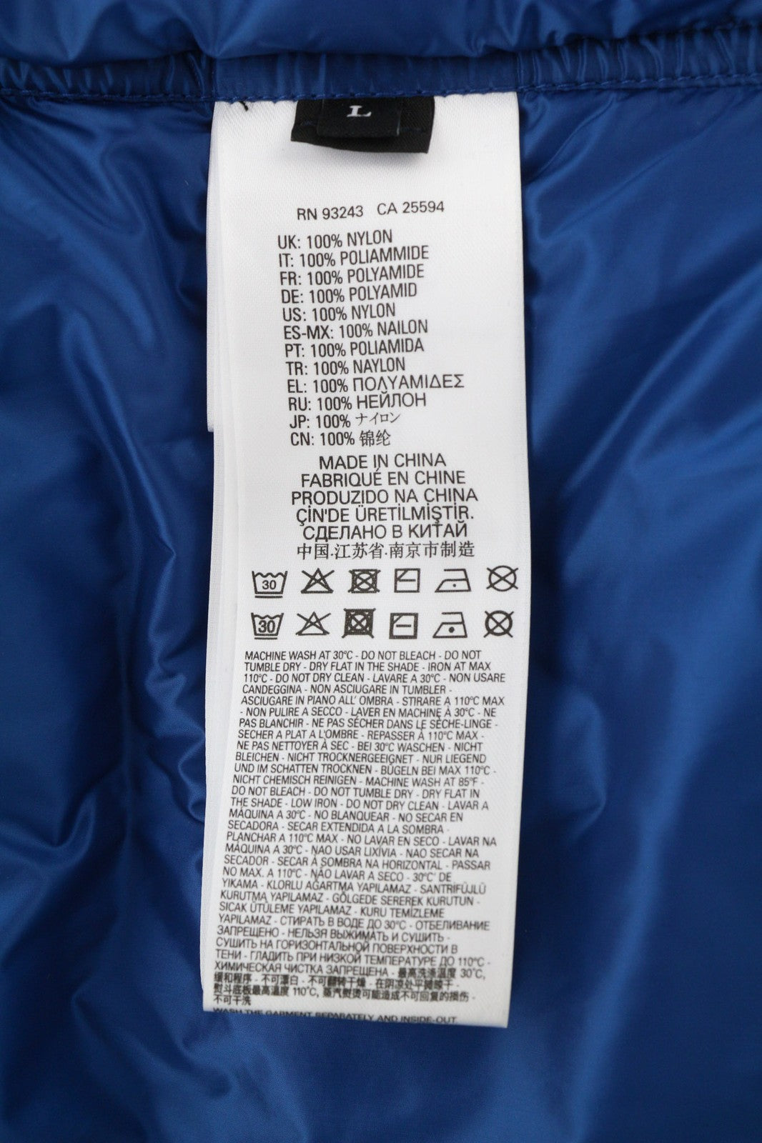 DIESEL J-Welles Mens Jacket L Blue Insulated Snap Buttoned Spread RRP€210