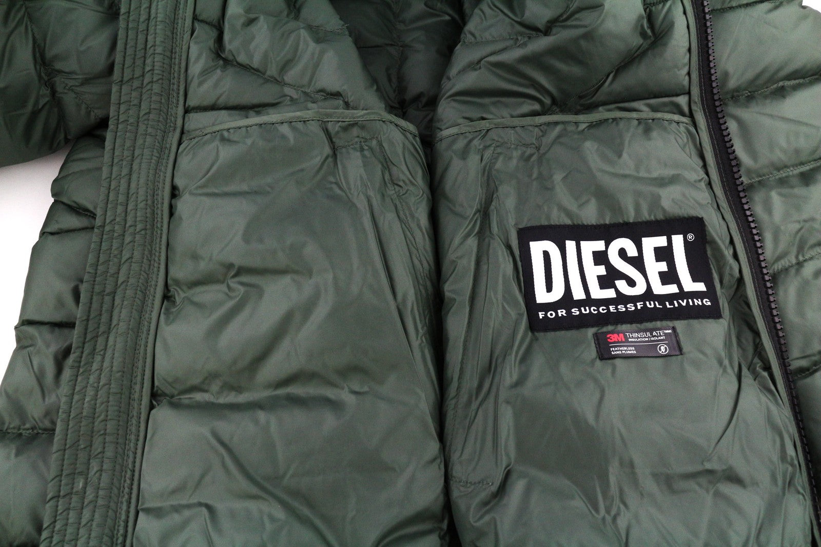 DIESEL W-Dwain Mens Jacket L 3M Thinsulate Insulated  Hooded Puffer RRP250