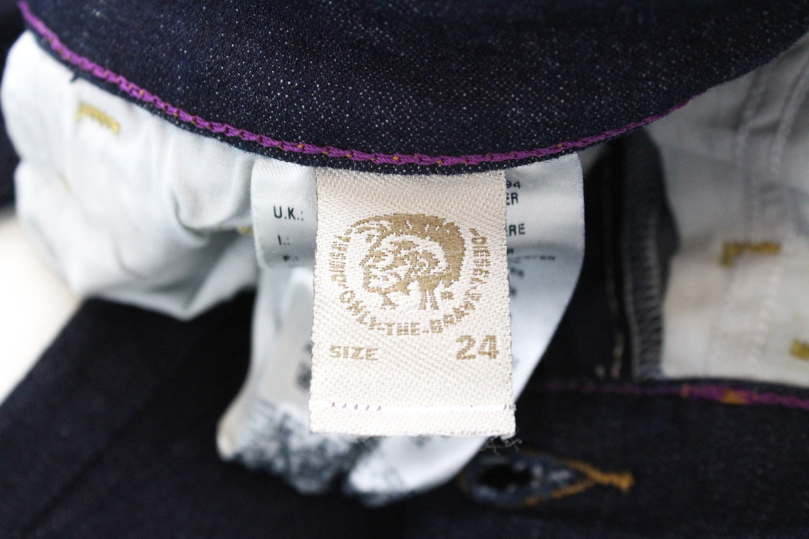 DIESEL Skinzee 0813C W24/L32 Women Jeans Dark Blue Super Slim Skinny Girls