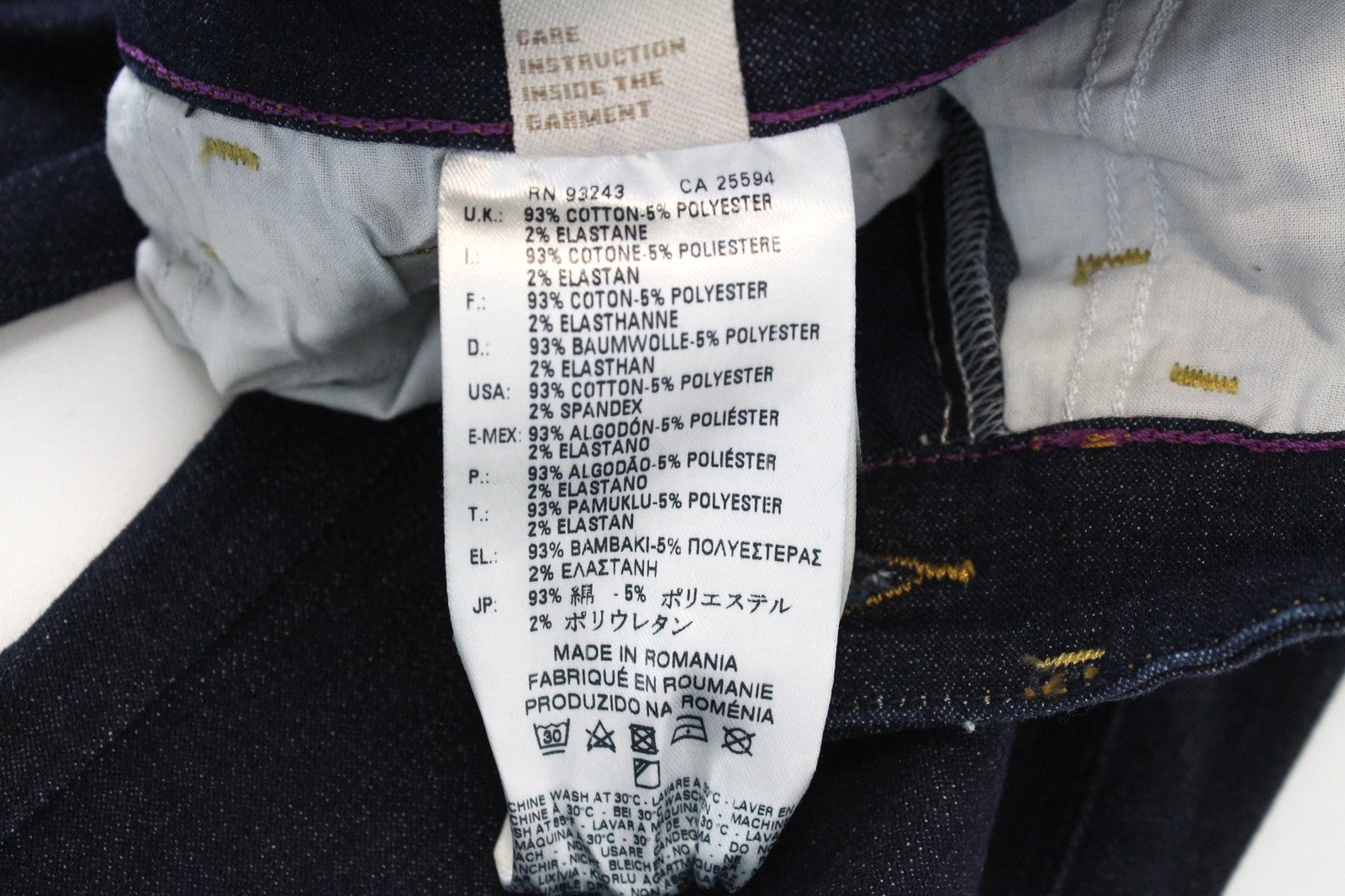 DIESEL Skinzee 0813C W24/L32 Women Jeans Dark Blue Super Slim Skinny Girls