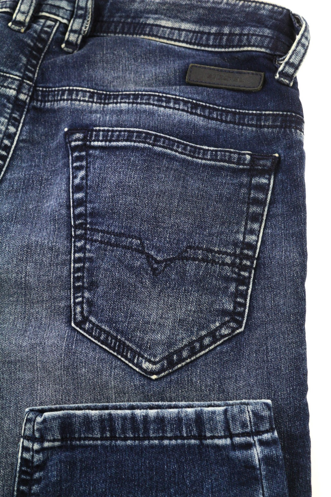 DIESEL Thommer CB-NE 0699Z Mens Jeans W28 Blue Washed Stretch Zip Slim