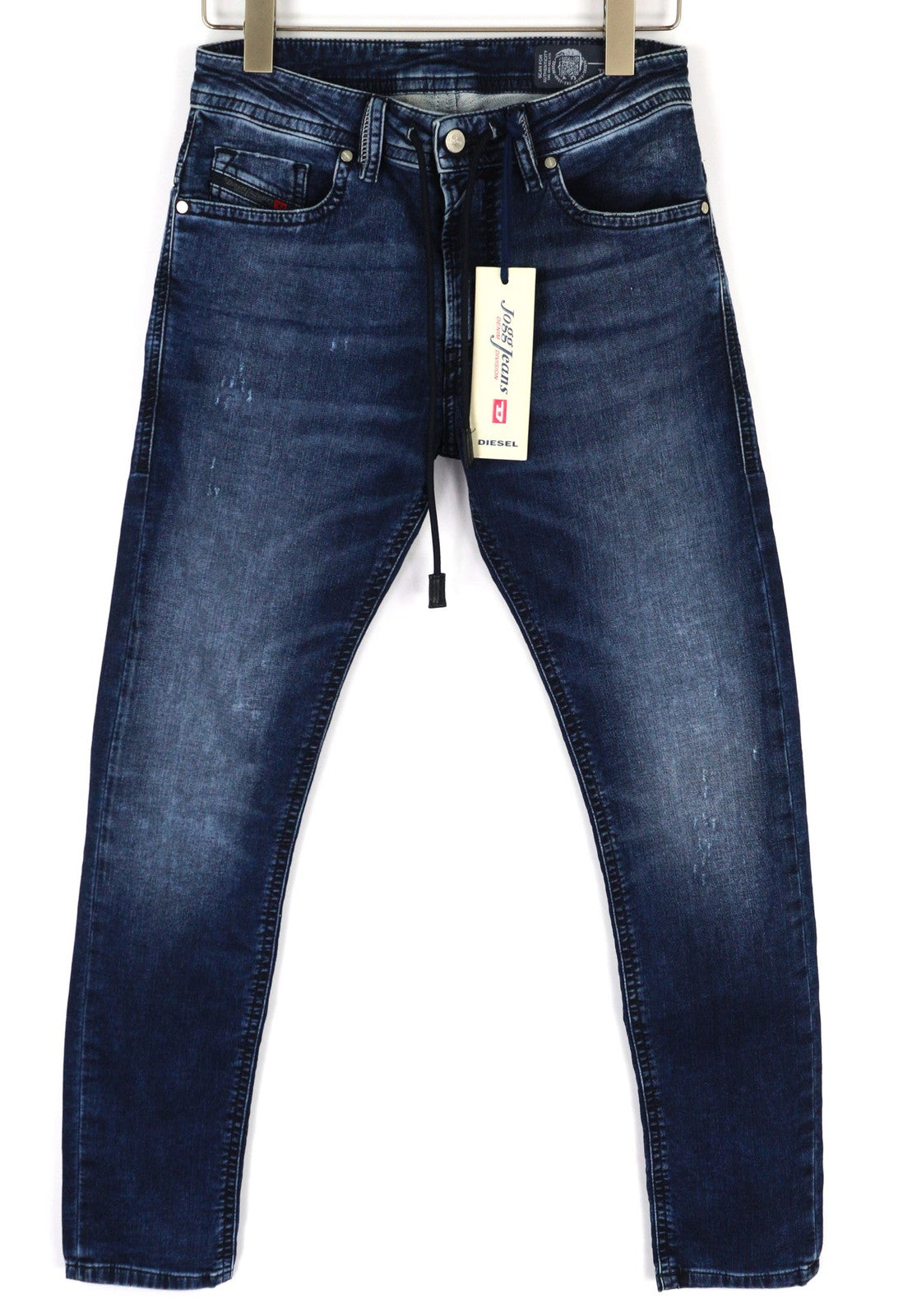 DIESEL Thommer CB-NE 0699Z Mens Jeans W28 Blue Washed Stretch Zip Slim