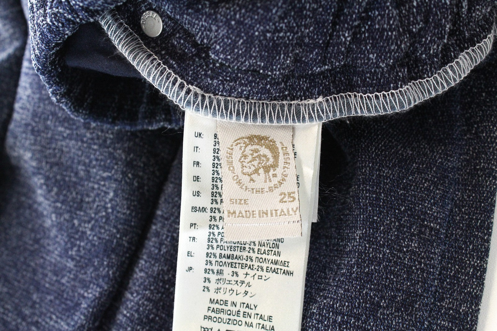 DIESEL Cosee-NE 0685Z W25 Women Trousers Sweat Jogg Boyfriend Fit Blue Pull-On