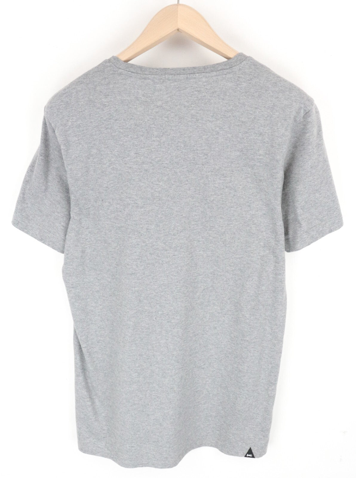 DENHAM Tubular S Men T-Shirt Grey Marl Melange Jersey Crew Neck Cotton Classic