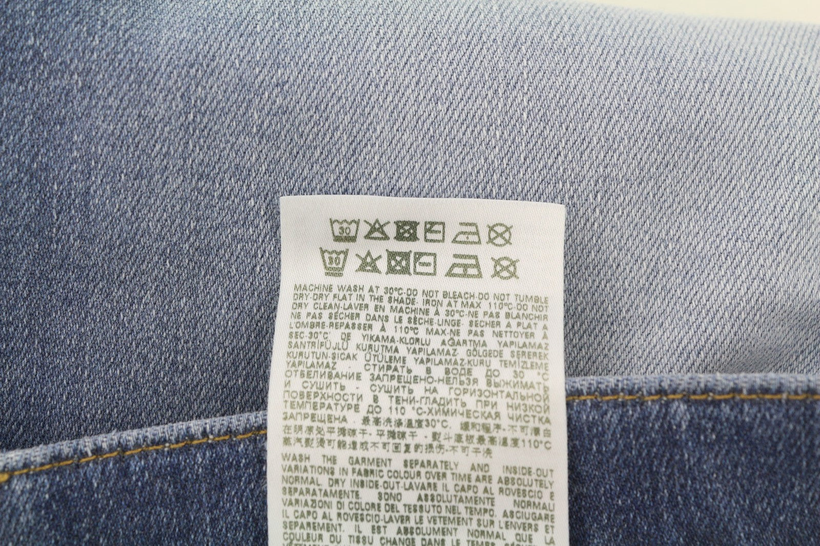 DIESEL D-Mihtry 009NF Men Jeans W32/L30 Blue Washed Straight  Stretch Button