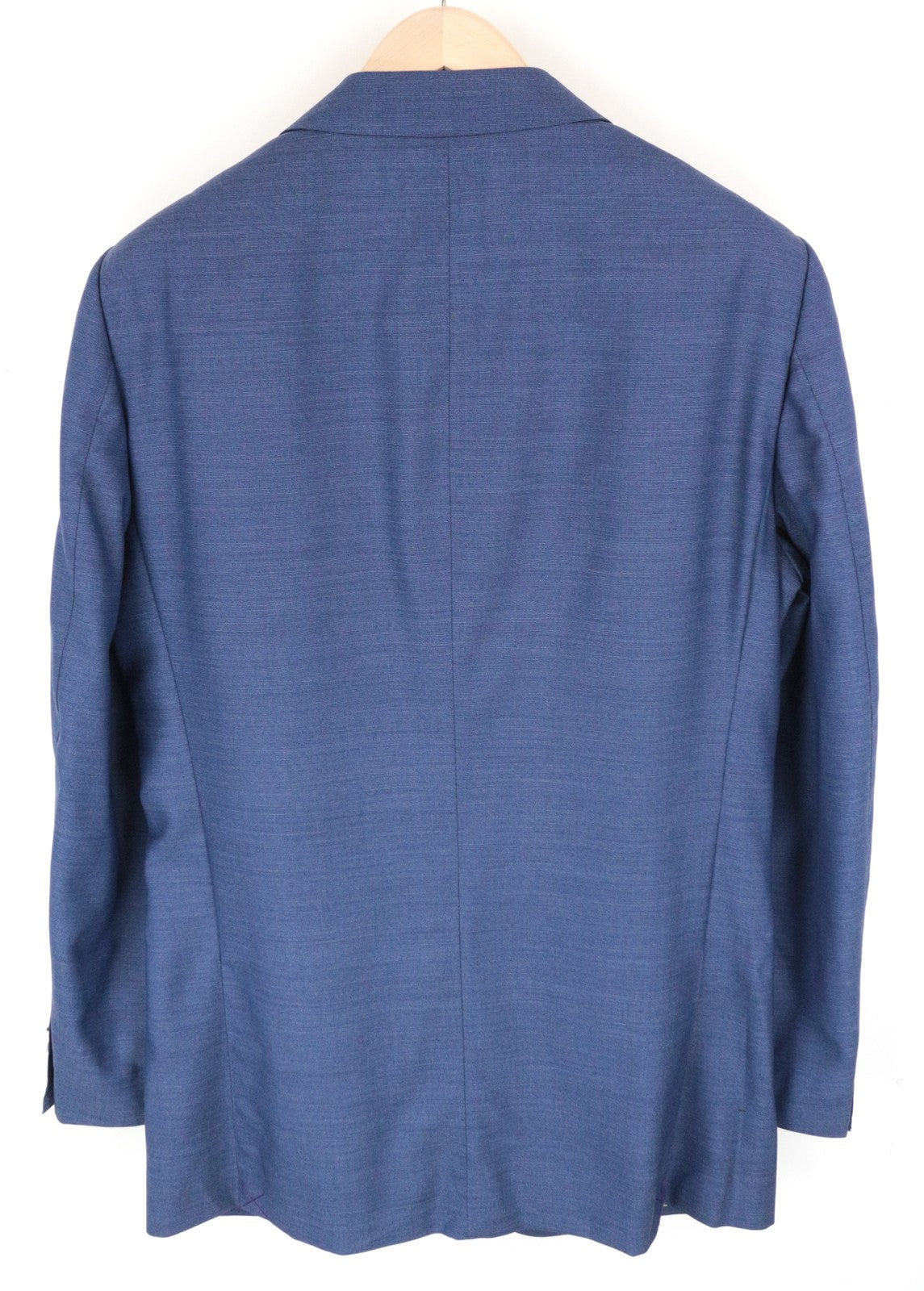 SUITSUPPLY Lazio UK42L Men Blazer Blue Melange Pure Wool S110s Slim Cut Classic