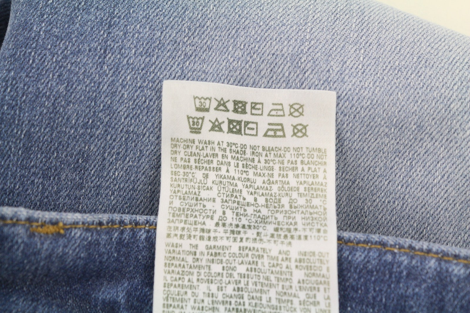 DIESEL D-Mihtry 009NF Men Jeans W30/L30 Blue Washed Straight  Stretch Button