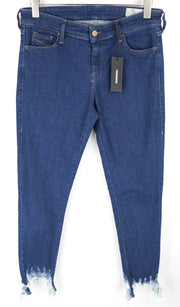 DIESEL Slandy 088AT W33/L32 Women Jeans Strecth Distress Super Slim Skinny Blue