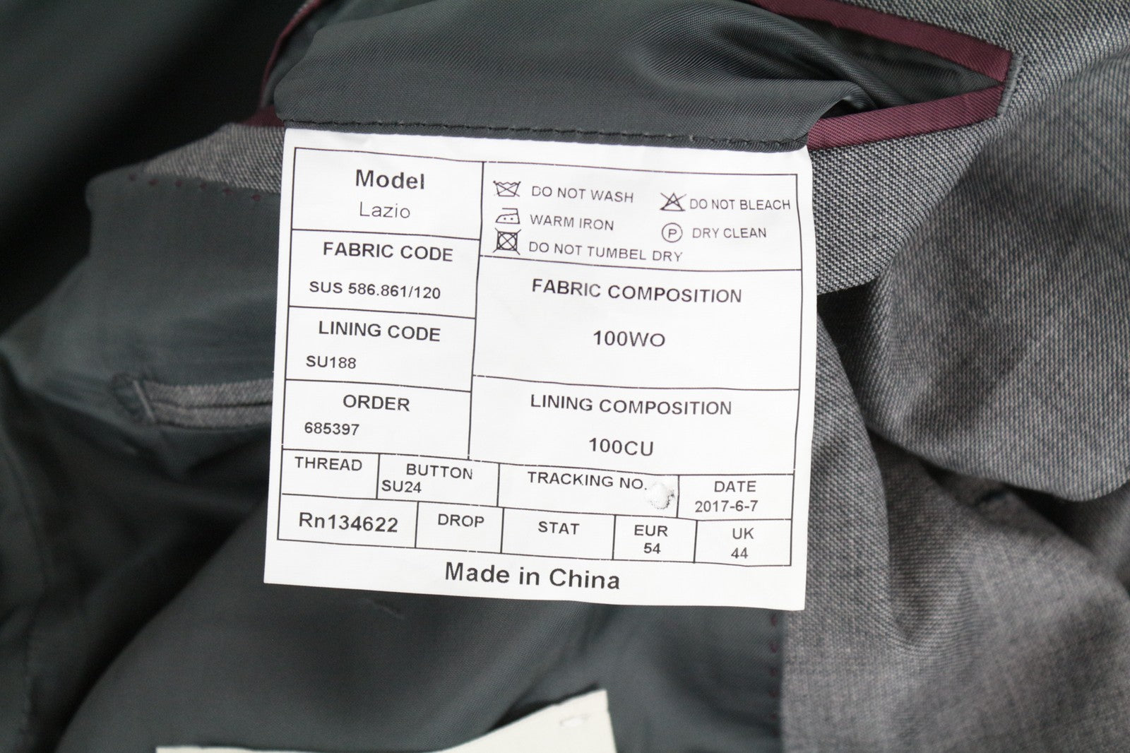 SUITSUPPLY Lazio UK44R vyriškas švarkas, pilkas melanžas grynos vilnos plonos ryklio odos spausdinimas 