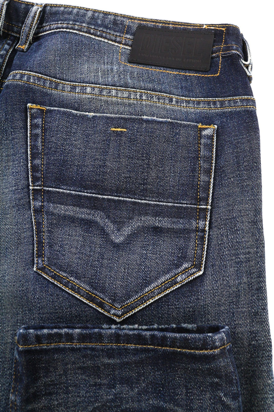 DIESEL Thommer-X 0096U Mens Jeans W40/L32 Blue Washed Distress Slim  Zip Fly