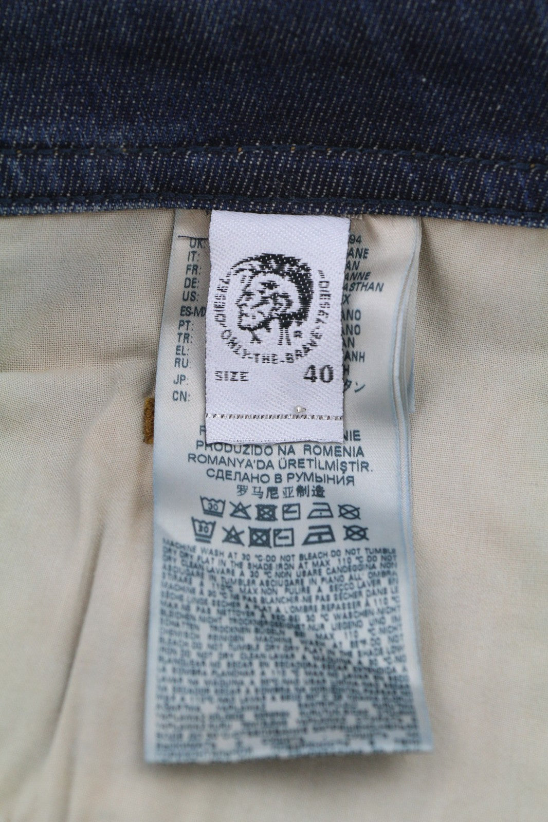 DIESEL Buster 084ZU Mens Jeans W40/L32 Washed Regular Slim Tapered  Stretch