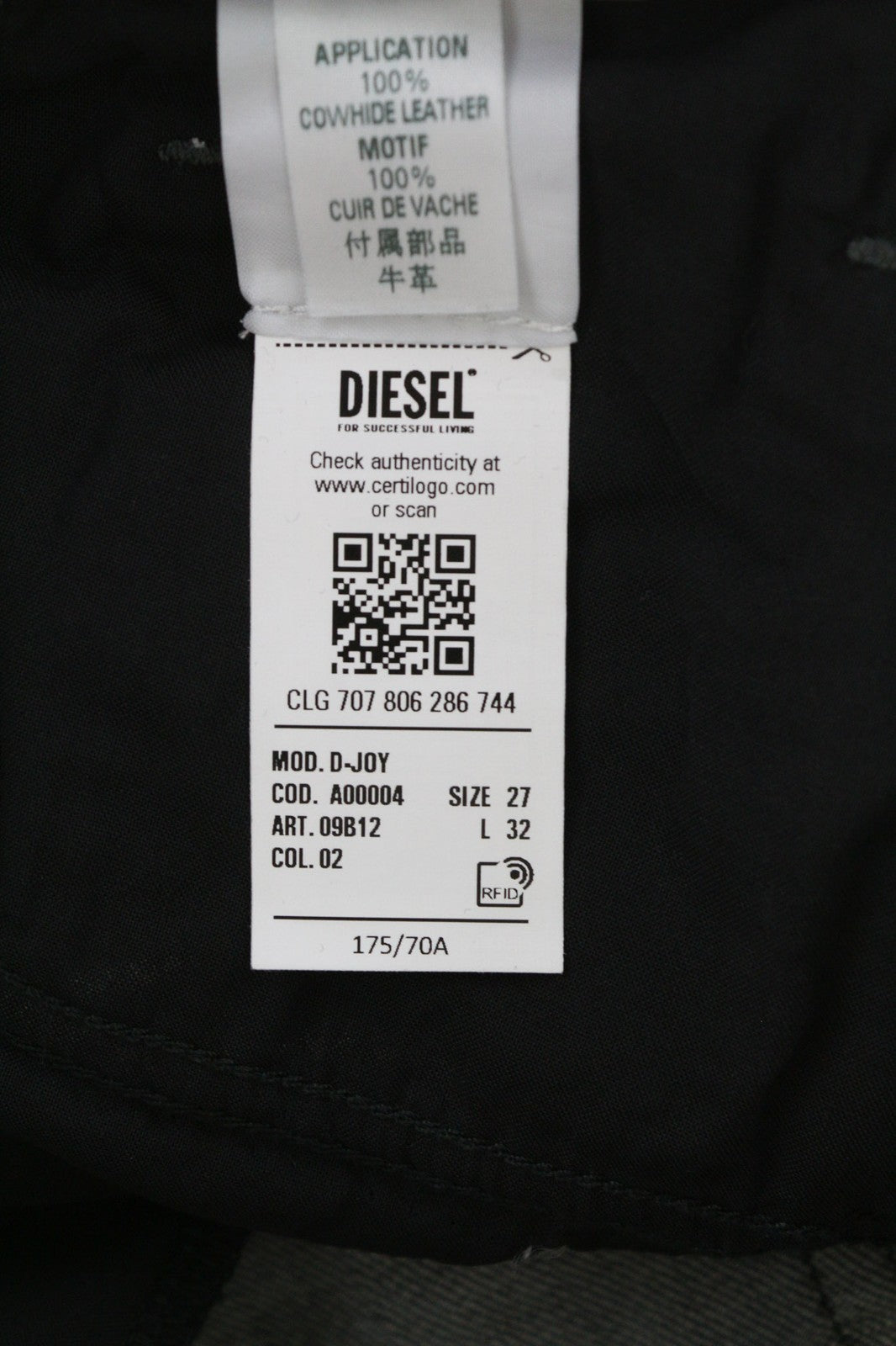 DIESEL D-Joy 09B12 Womens Jeans W27/L32 Washed Slim  Regular Waist Stretch