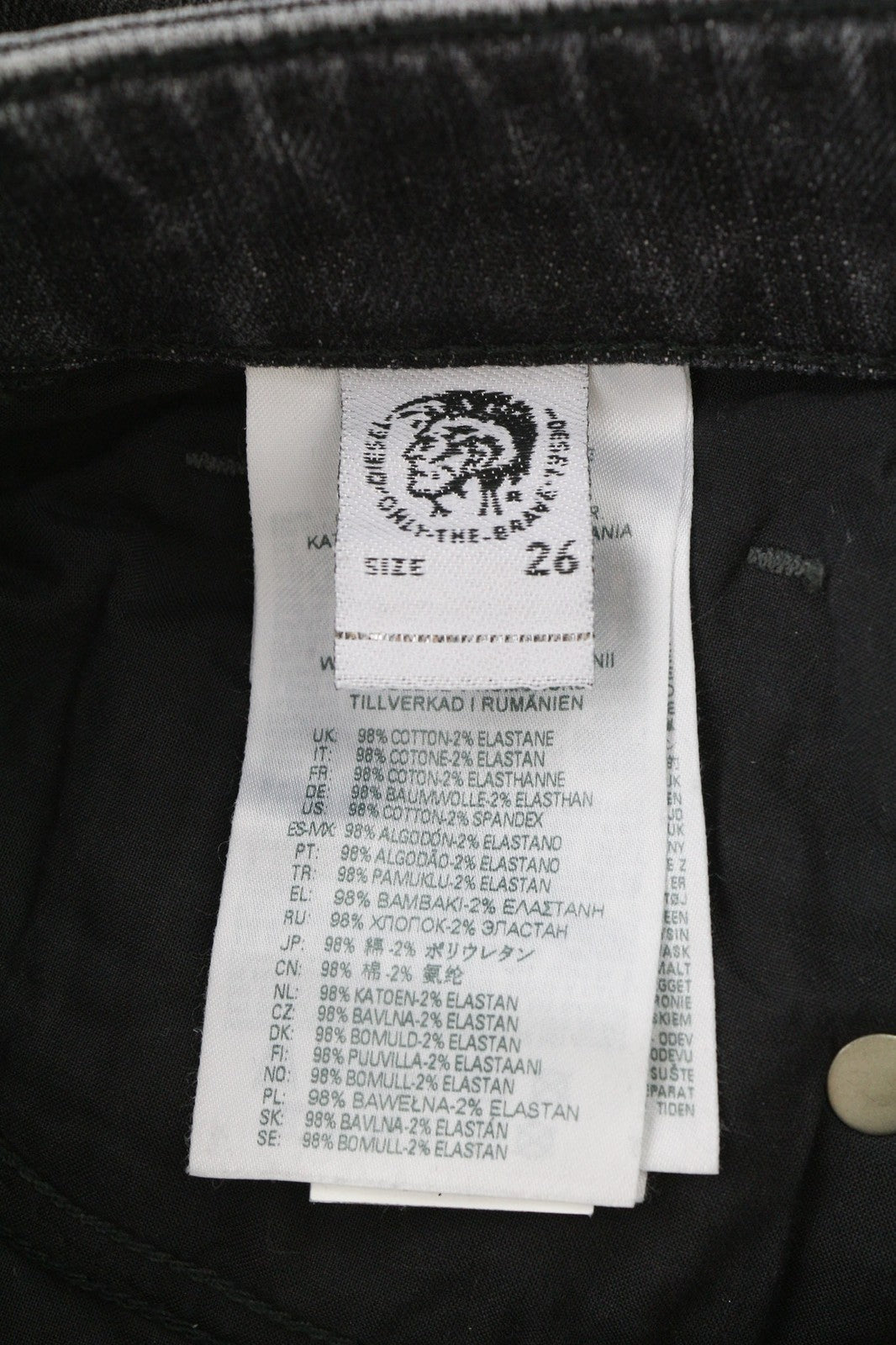 DIESEL D-Joy 09B12 Womens Jeans W26/L32 Washed Slim  Regular Waist Stretch